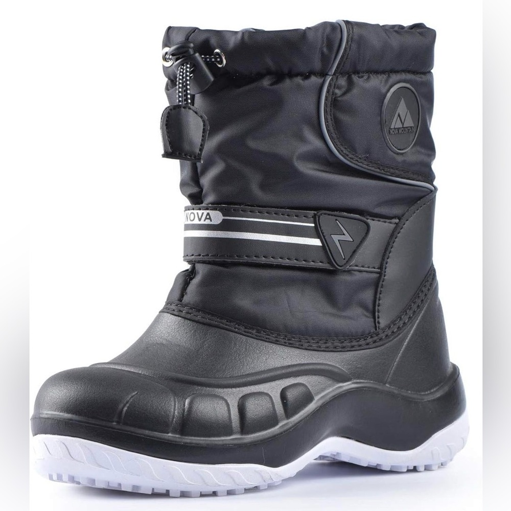 Nova Mountain Kid’s Size 11 Black Winter Snow Waterproof Boots